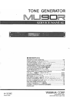 Yamaha MU-90-R - Service Manual